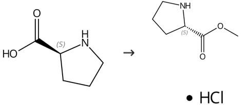 L-脯氨酸甲酯盐酸盐的合成方法
