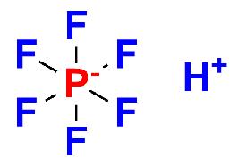 六氟磷酸的化学结构式