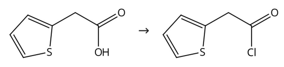 图1 2-噻吩乙酰氯的合成路线