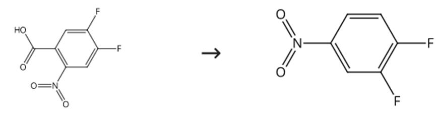 图1 3，4-二氟硝基苯的合成路线