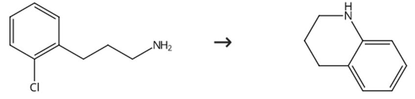图3 1，2，3，4-四氢喹啉的合成路线