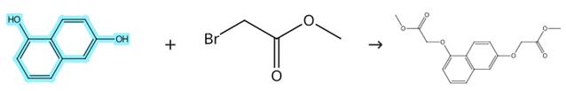 1,6-二羟基萘参与的亲核取代反应