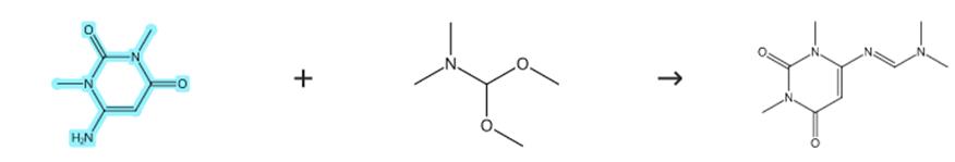 1,3-二甲基-6-氨基脲嘧啶的缩合反应