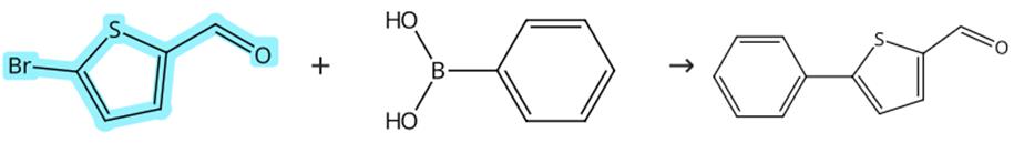 5-溴噻吩-2-甲醛的偶联反应