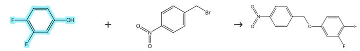 3,4-二氟苯酚的亲核取代反应
