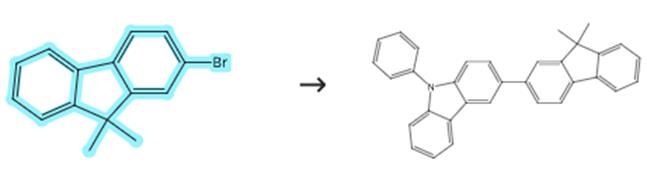 9,9-二甲基-2-溴芴参与的偶联反应