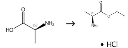 L-丙氨酸乙酯盐酸盐的合成路线