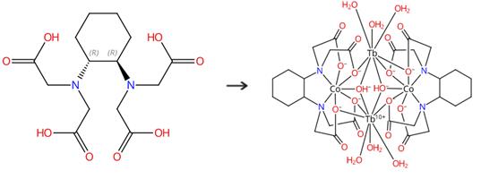 反式-1,2-环己二胺四乙酸和金属钴的络合作用