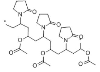 乙烯基吡咯烷酮-乙酸乙烯酯共聚物结构