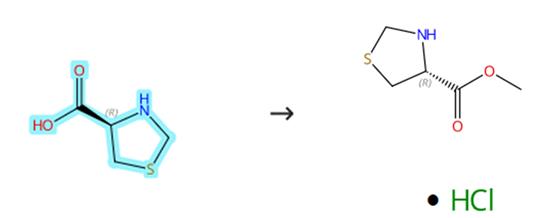 L-硫代脯氨酸的酯化反应