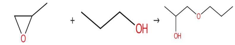 图1 1-丙氧基-2-丙醇的合成路线