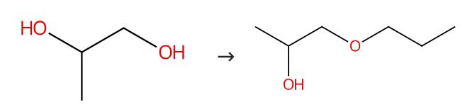 图2 1-丙氧基-2-丙醇的合成路线
