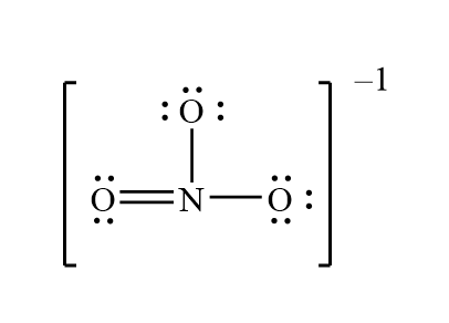 Lewis structure of Nitrate