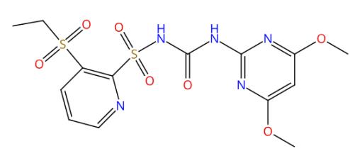 图1 砜嘧磺隆的结构
