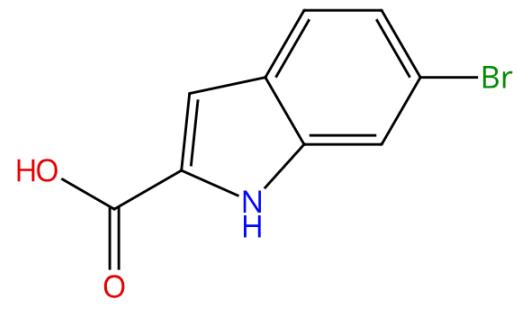 图1 6-溴吲哚-2-羧酸的结构
