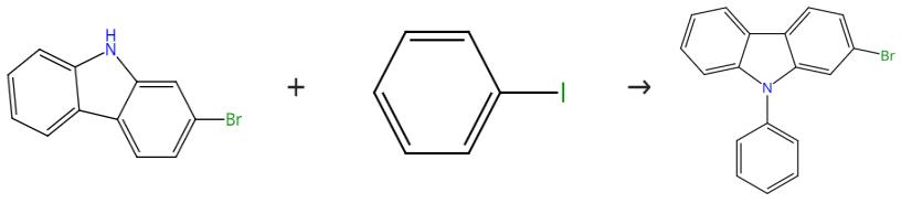 图1 2-溴-9-苯基-9H-咔唑的合成路线