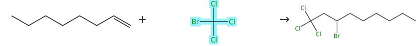 三氯溴甲烷参与的自由基加成反应