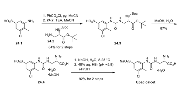 Upacicalcet synthesis
