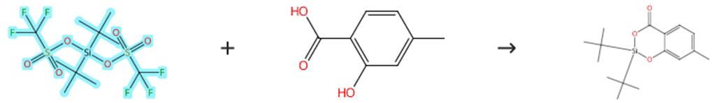 二叔丁基硅基双(三氟甲烷磺酸)和羧酸醇的缩合反应