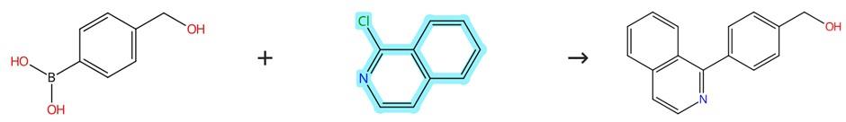 1-氯异喹啉的偶联反应