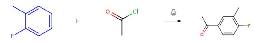 2-氟甲苯的酰化反应