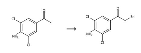 4-氨基-3,5-二氯-Α-溴代苯乙酮的合成路线