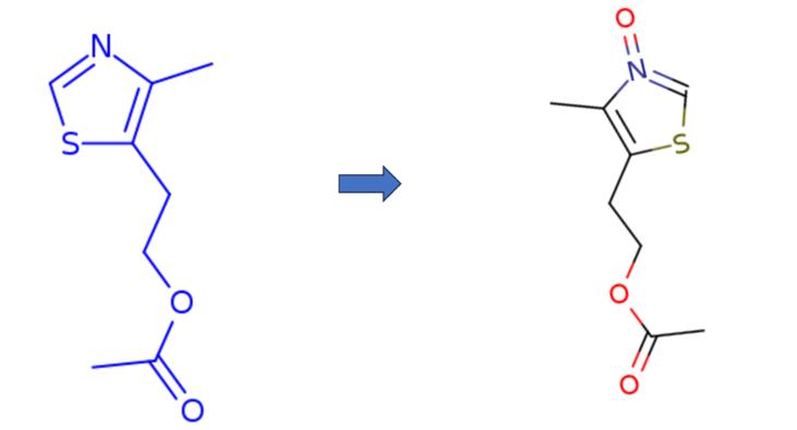 4-甲基-5-(2-乙酰氧乙基)噻唑的氧化反应