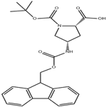 Fmoc-(2S,4S)-4-amino-1-Boc-pyrrolidine-2-carboxylic acid pictures