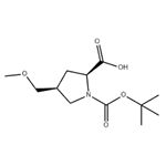 (2S,4S)-1-(tert-butoxycarbonyl)-4-(MethoxyMethyl)pyrrolidine-2-carboxylic acid pictures