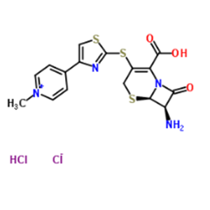 7β-amino-3-[4-pyridyl-2-thiazole sulfur radical]-3-cephem-4-carboxylic acid·2HCl