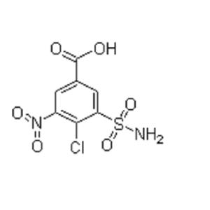 4-Chloro-3-nitro-5-sulphamoylbenzoic acid