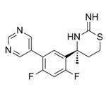 (4S)-4-[2,4-Difluoro-5-(5-pyrimidinyl)phenyl]-4-methyl-5,6-dihydro-4H-1,3-thiazin-2-amine pictures