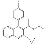 Ethyl-2-cyclopropyl-4-(4-fluorophenyl)-quinolyl-3-carboxylate pictures