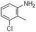 CAS # 87-60-5, 3-Chloro-2-methylaniline, 3-Chloro-o-toluidine, 3-chloro-o-toluidine, Azoic Diazo Component 46, Fast Scarlet TR Base, 3-Chloro-2-Methylbenzenamine