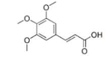 3,4,5-Trimethoxycinmic acid Structure