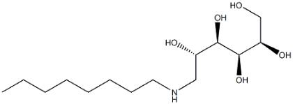 N-Octyl-D-glucamine structure