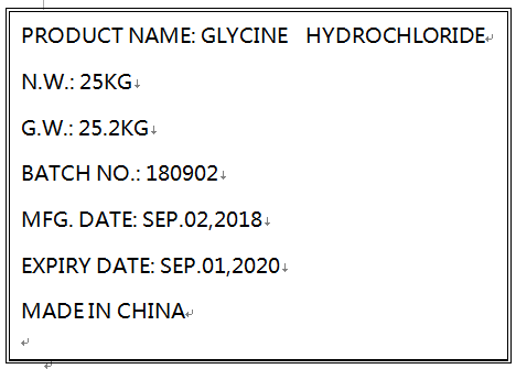 Glycine Hcl 6000-43-7