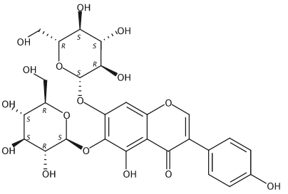 5,6,7,4’-四羟基异黄酮-6,7-O-二葡萄糖苷