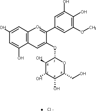 氯化矮牵牛素-3-O-半乳糖苷