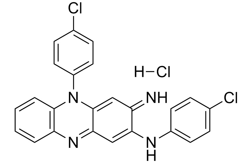 2-(4-chloranilino)-3,5-dihydro-5-(4-chlorphenyl)-3-iminophenazine hydrochloride