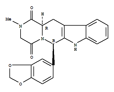 (6R-12aR)-6-(1,3-苯并二恶茂-5-基)-2-甲基-2,3,6,7,12,12a-六氢化吡嗪并[1',2'-1,6]-吡啶并[3,4-b]吲哚-1,4-二酮