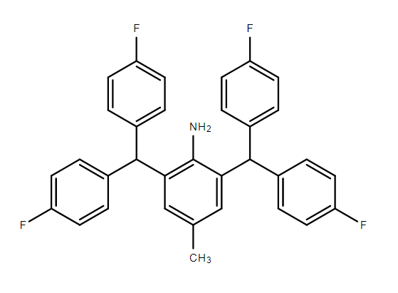 2,6-双(双(4-氟苯基)甲基)-4-甲基苯胺,1386376-43-7