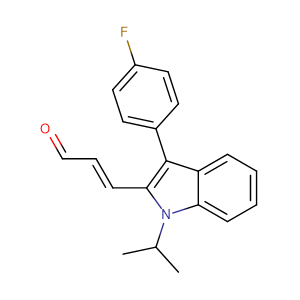 (E)-3-[3'-(4"-氟苯基)-1'-异丙基-1H-吲哚-2"-基]-2-丙烯醛