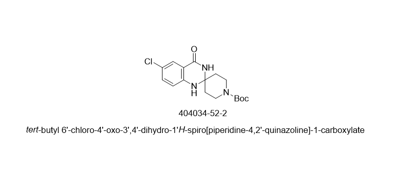 Spiro[piperidine-4,2'(1'H)-quinazoline]-1-carboxylic acid, 6'-chloro-3',4'-dihydro-4'-oxo-, 1,1-dimethylethyl ester