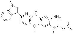CAS 登录号：1421372-66-8, N1-[2-(二甲基氨基)乙基]-5-甲氧基-N1-甲基-N4-[4-(1-甲基-1H-吲哚-3-基)-2-嘧啶基]-1,2,4-苯三胺