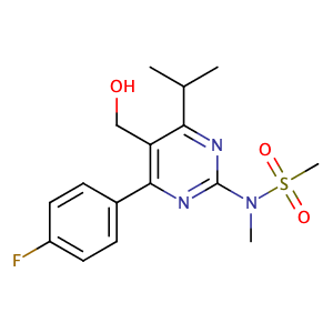 4-(4-氟苯基)-6-异丙基-2-[(N-甲基-N-甲磺酰)氨基]嘧啶-5-甲醇