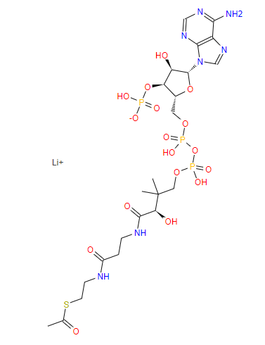 乙酰辅酶A,三锂盐；75520-41-1