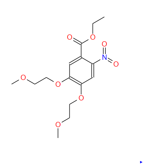 4,5-二(2-甲氧基乙氧基)-2-硝基苯甲酸乙酯
