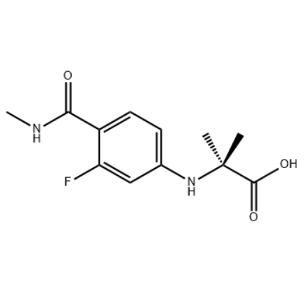 生产N-[3-氟-4-[(甲基氨基)羰基]苯基]-2-甲基丙氨酸 1289942-66-0