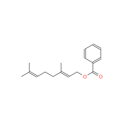 (E)-3,7-二甲基-2,6-辛二烯-1-醇苯甲酸酯；94-48-4